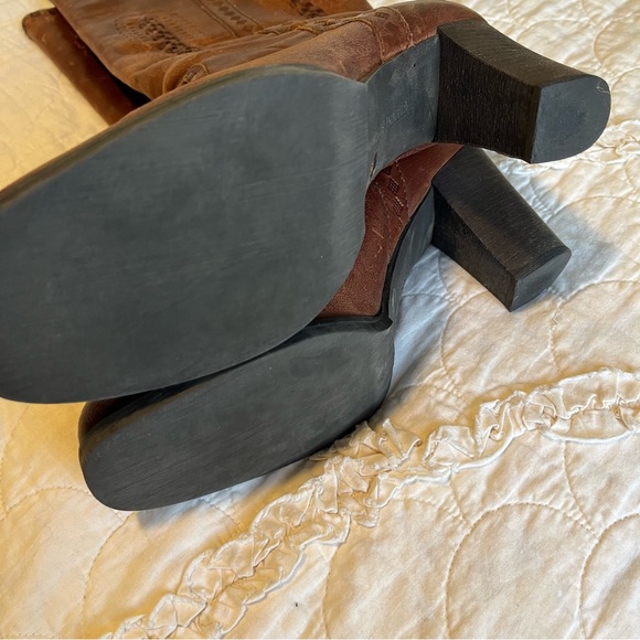 Gianni Bini Buckaroo211 Brown Tall Heeled Boots - Picture 6 of 7